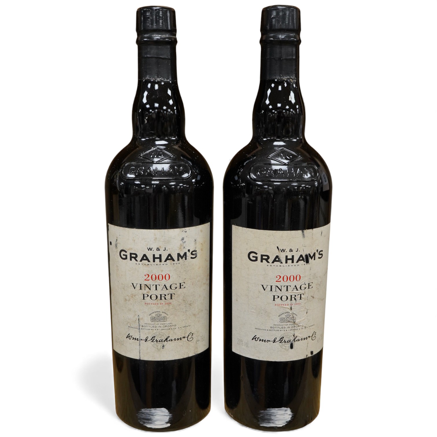 Two bottles of Grahams vintage port, 2000
